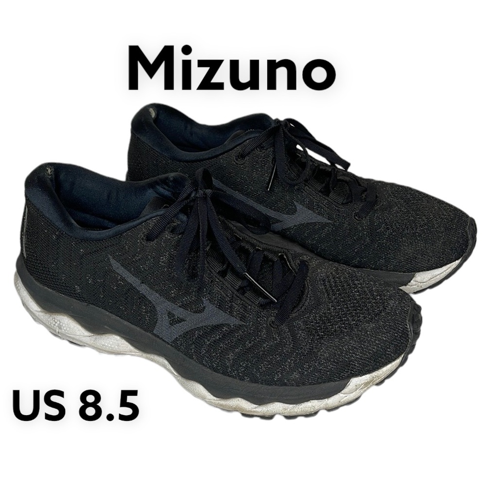 Mizuno Waveknit Wave Sky 3 Black Running Women’s Size 8.5 J1GD192509